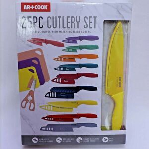 25PC Kitchen Cutlery Set NEW - AR+COOK